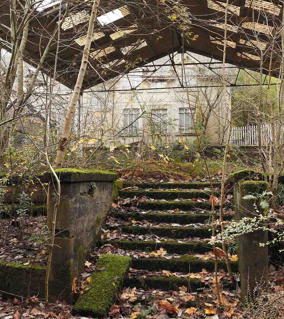 Inside the ruined Buchanan Castle