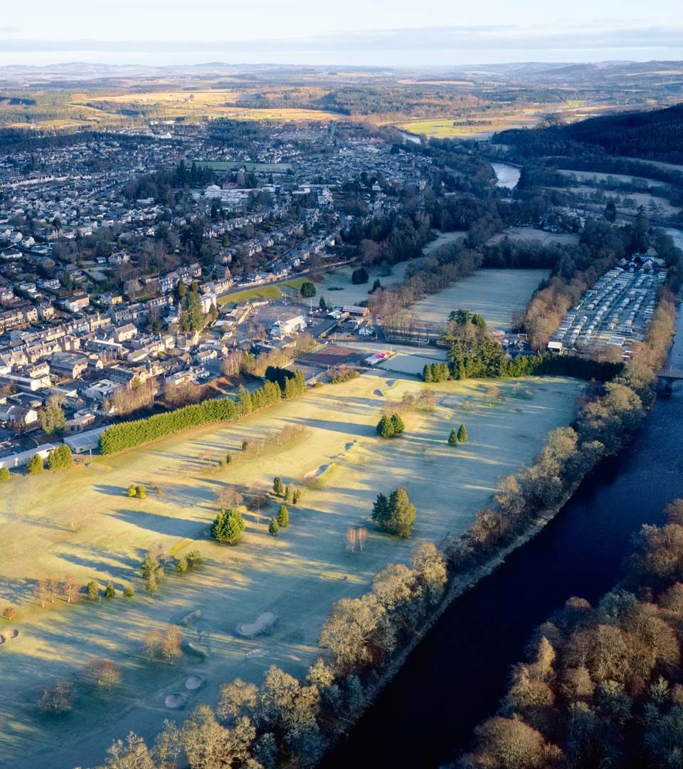 Aerial view of Gleneagles