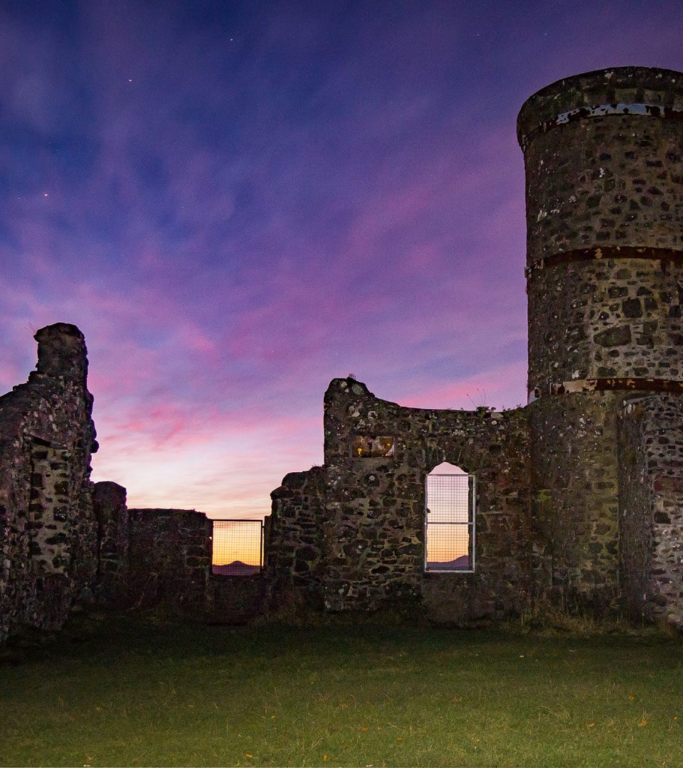 Kinnoull Tower at sunset