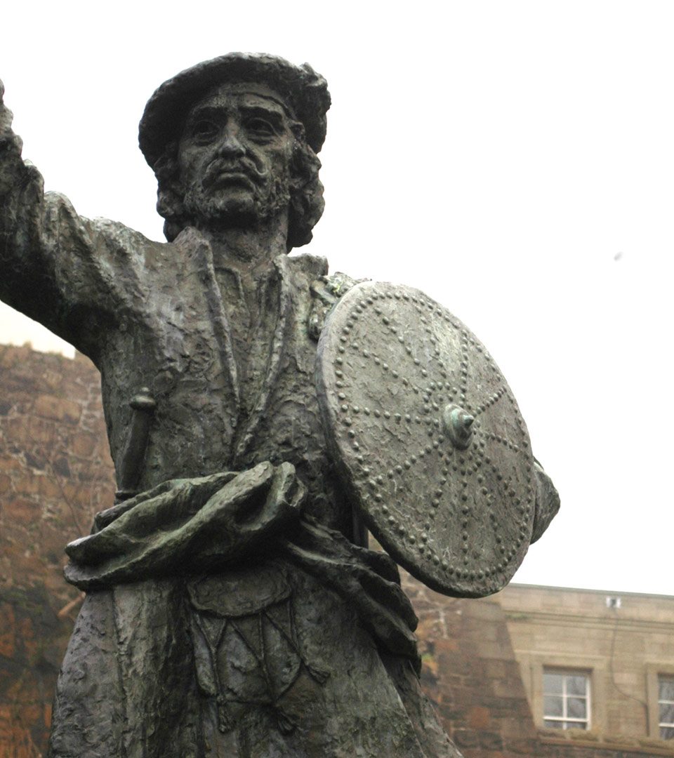 Statue of Rob Roy in Stirling Scotland