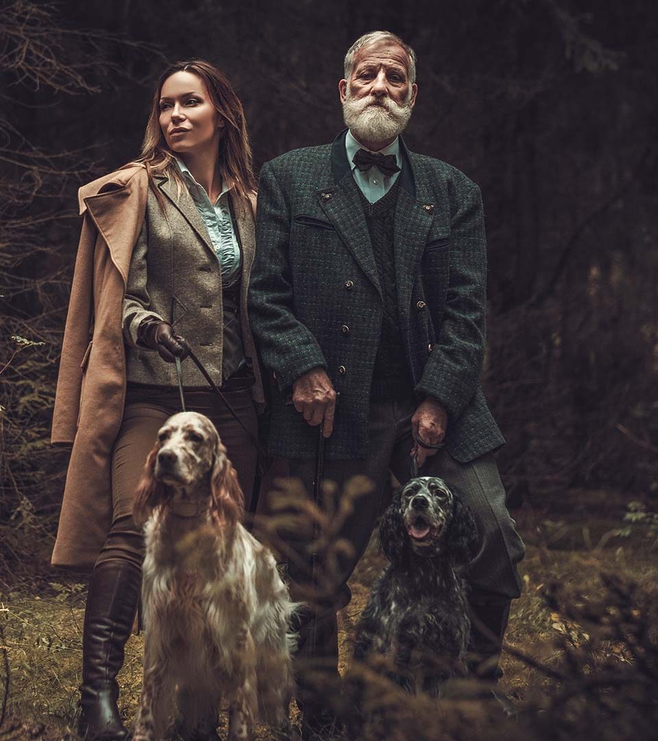 A scottish couple in Tweed