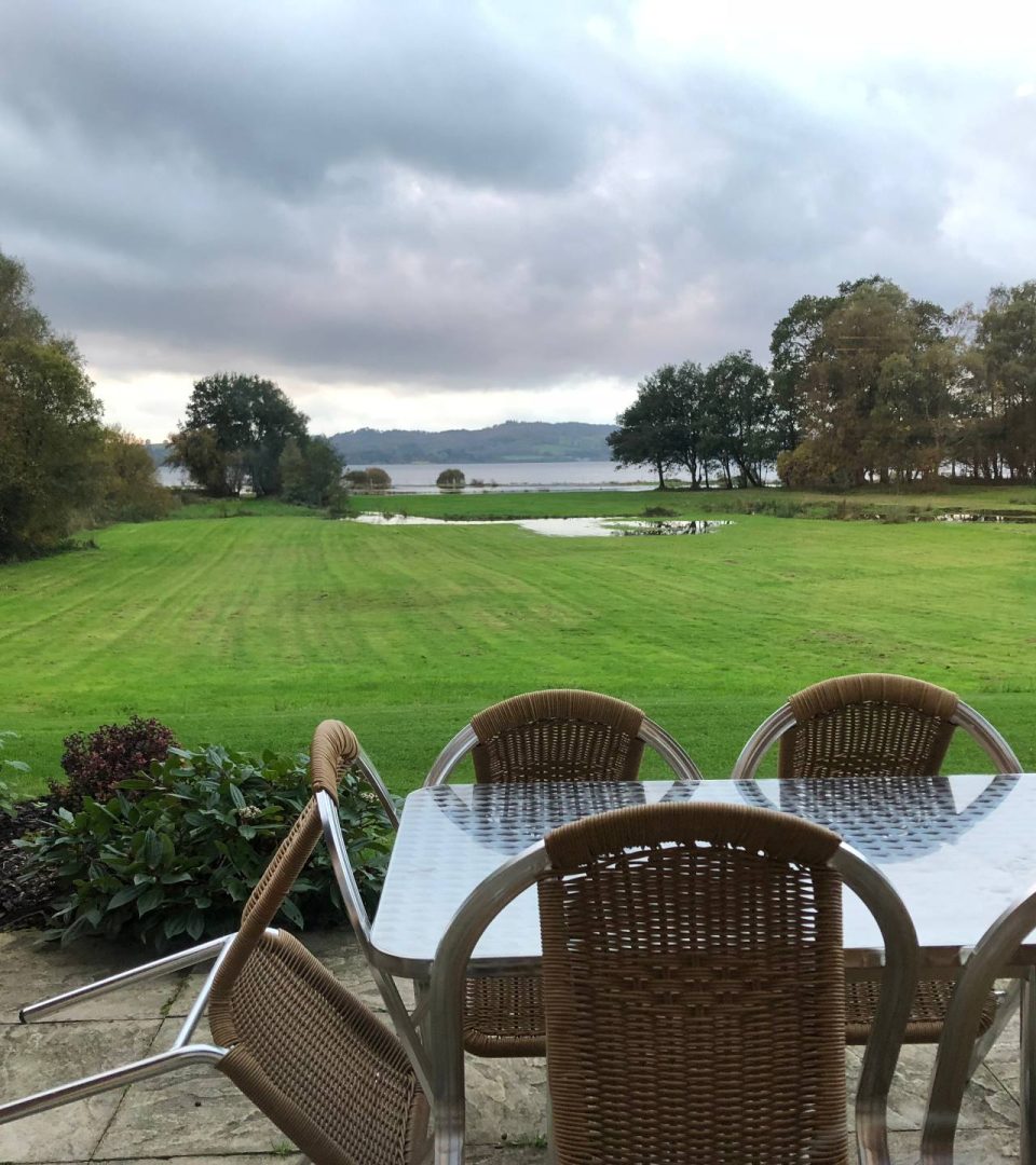 A view of Loch Lomond from our holiday cottage terrace