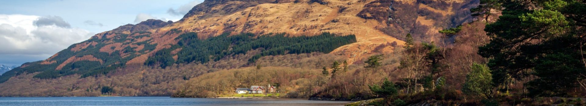 Ben Lomond from Rowardennan, on the eastern shore of Loch Lomond, Scotland.