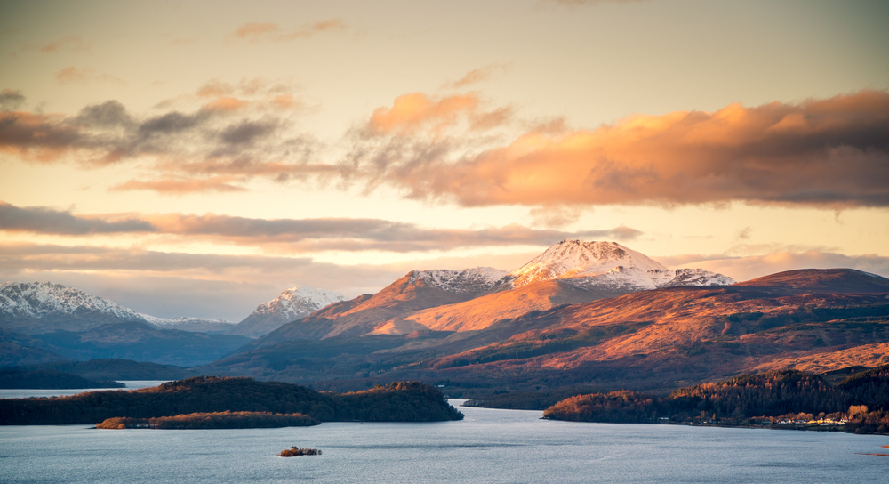 Loch Lomond looking onto Ben Lomond.