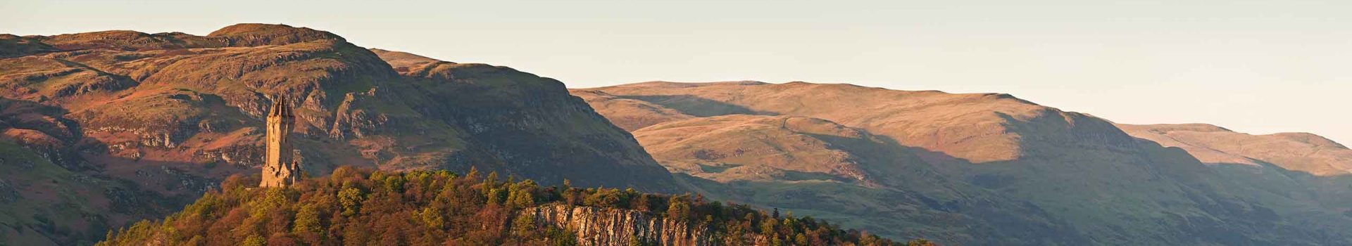 A view of Wallace Monument on Abbey Craig.