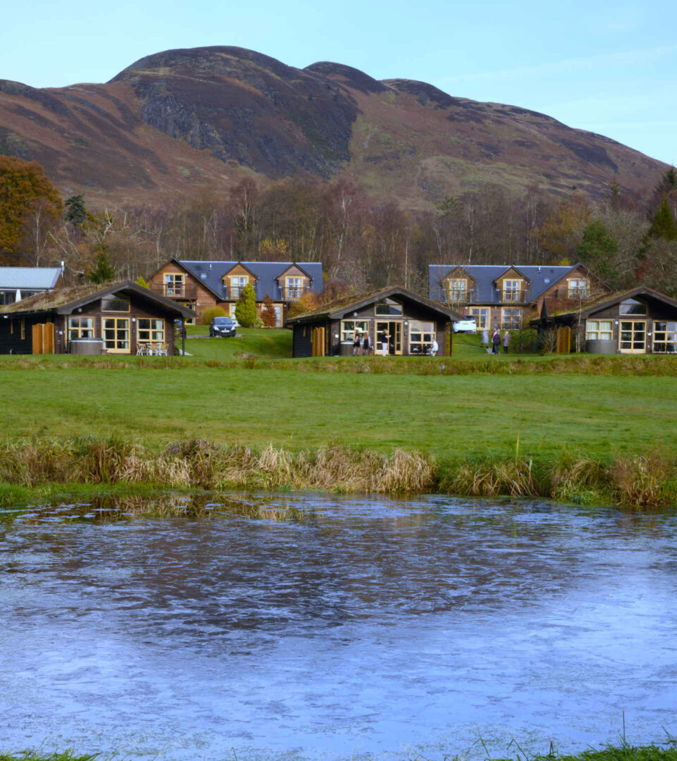 Bright winter day at Loch Lomond Waterfront